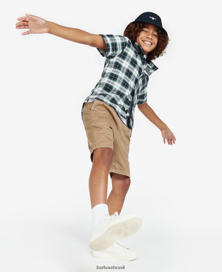 roupas Barbour camisa xadrez oxbridge tartan de hera de verão Rapazes NH44422515