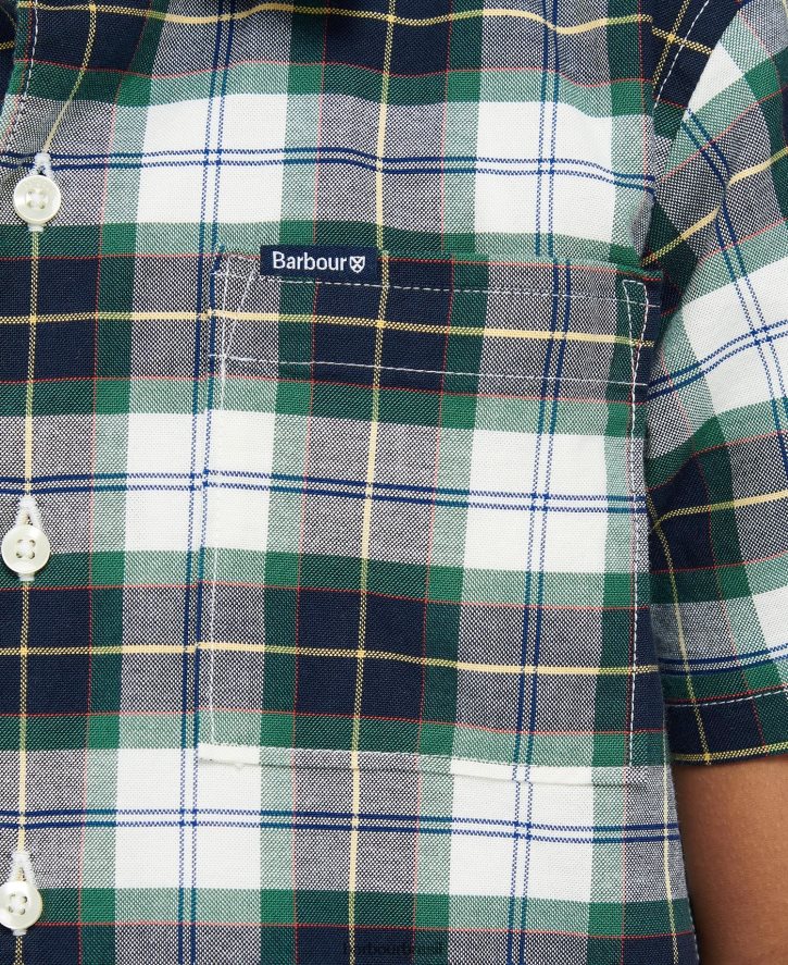 roupas Barbour camisa xadrez oxbridge tartan de hera de verão Rapazes NH44422515