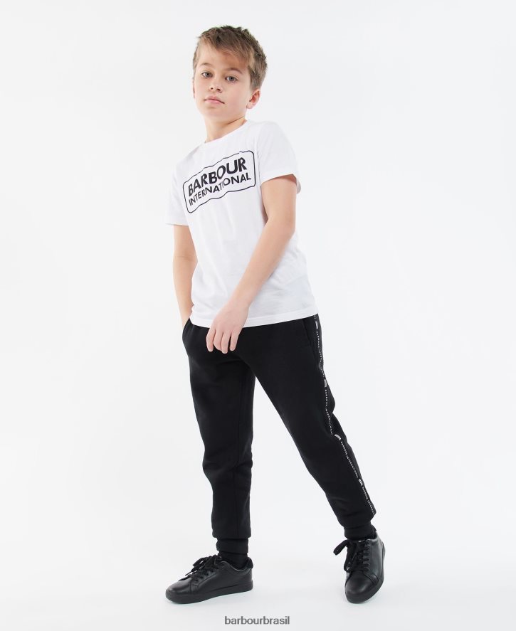 roupas Barbour camiseta com logotipo grande essencial Margarida cinzenta Rapazes NH44422527