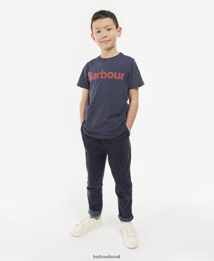 roupas Barbour camiseta com logotipo rico vermelho Rapazes NH44422514