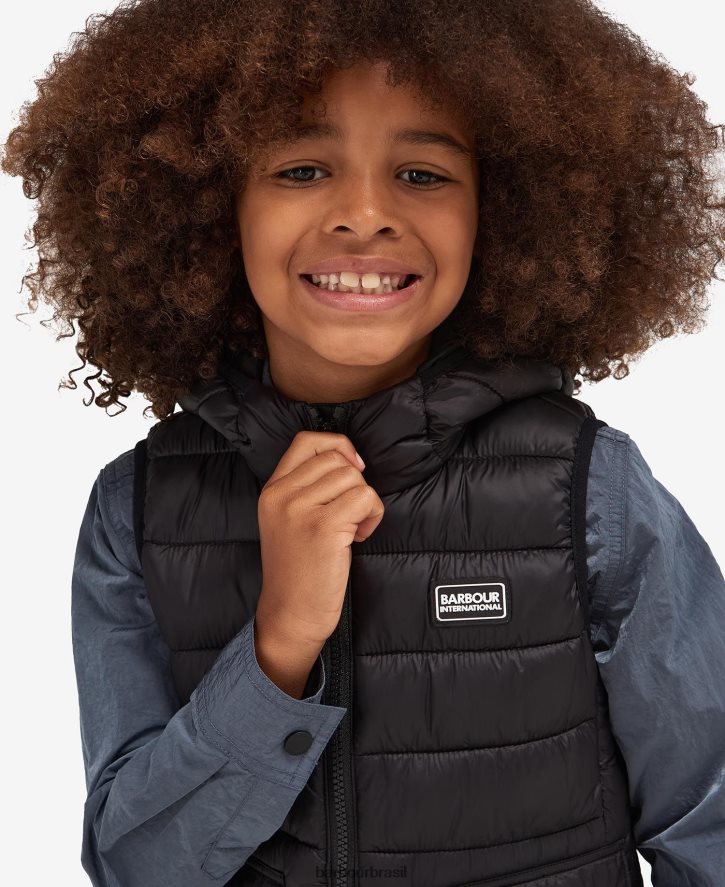 roupas Barbour colete de corrida com capuz laranja clássica Rapazes NH44422495