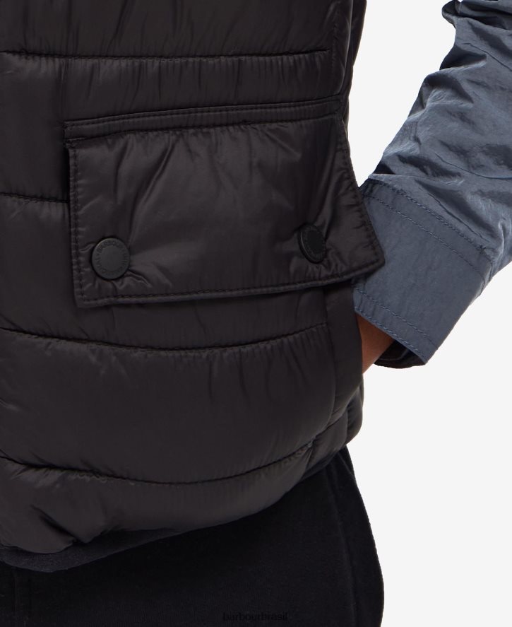 roupas Barbour colete de corrida com capuz laranja clássica Rapazes NH44422495