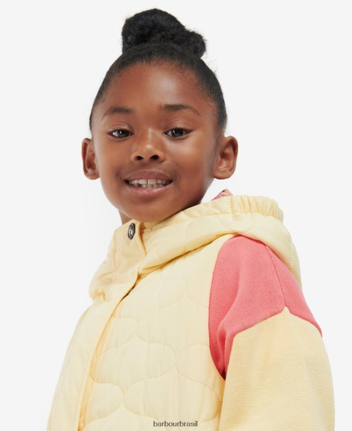 roupas Barbour colete espinhel nahla prímula/floral retrô garotas NH44422557