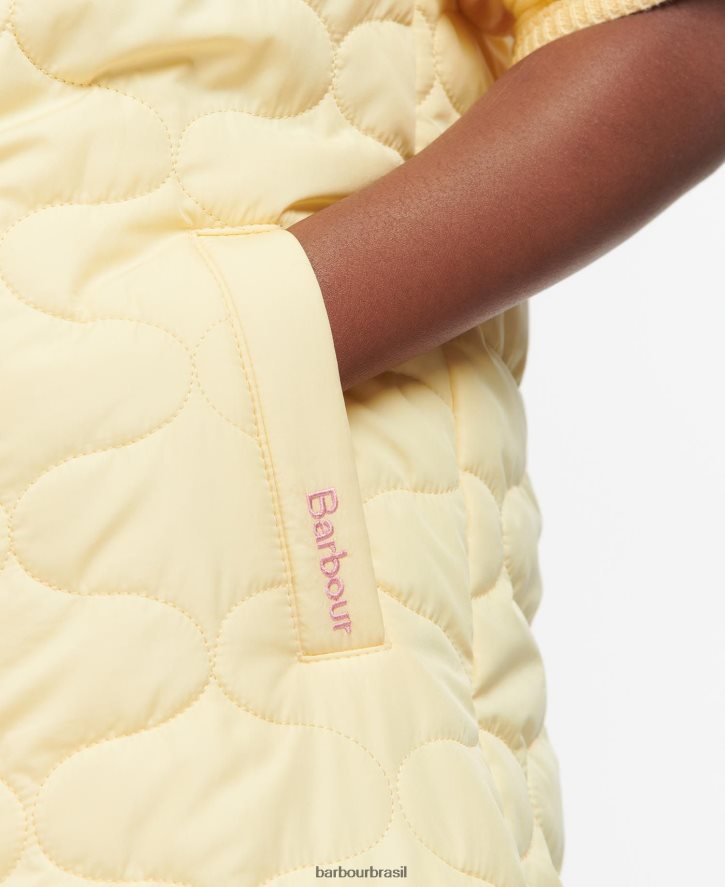 roupas Barbour colete espinhel nahla prímula/floral retrô garotas NH44422557