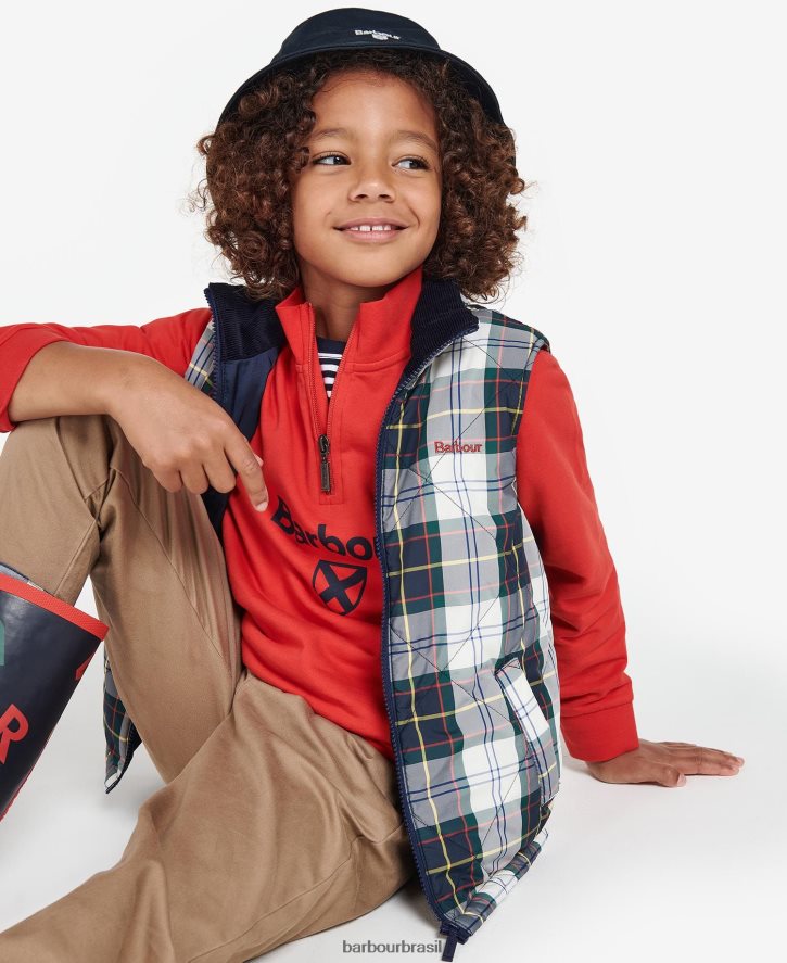 roupas Barbour colete finnar tartan de hera de verão Rapazes NH44422494