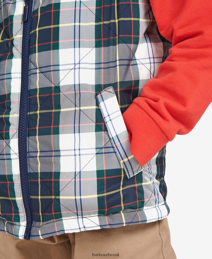 roupas Barbour colete finnar tartan de hera de verão Rapazes NH44422494