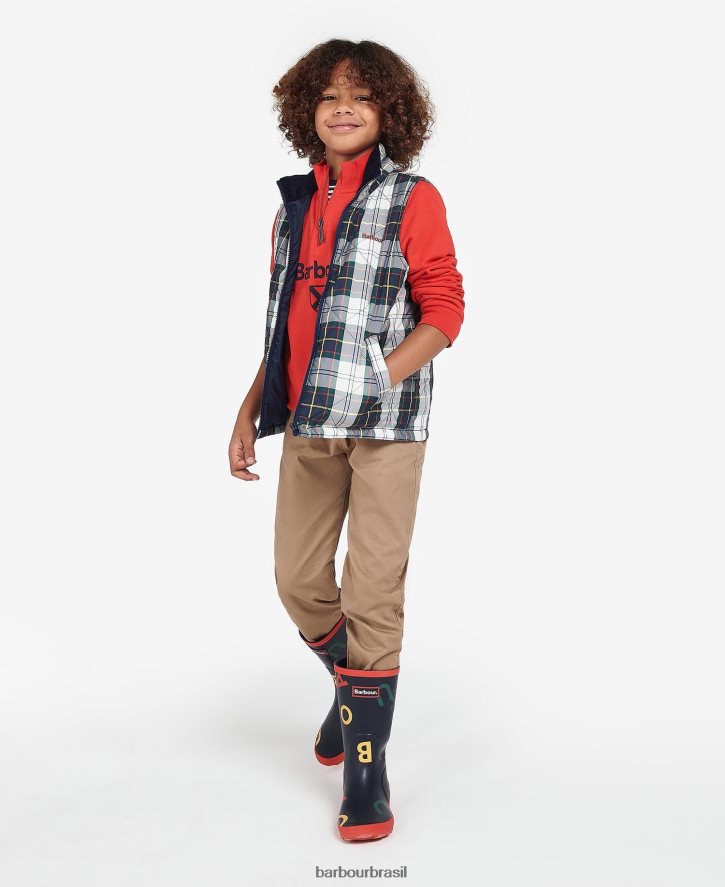 roupas Barbour colete finnar tartan de hera de verão Rapazes NH44422494