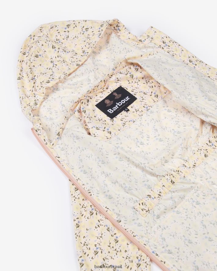 roupas Barbour Jaqueta impermeável estampada maara girassol ditsy garotas NH44422553