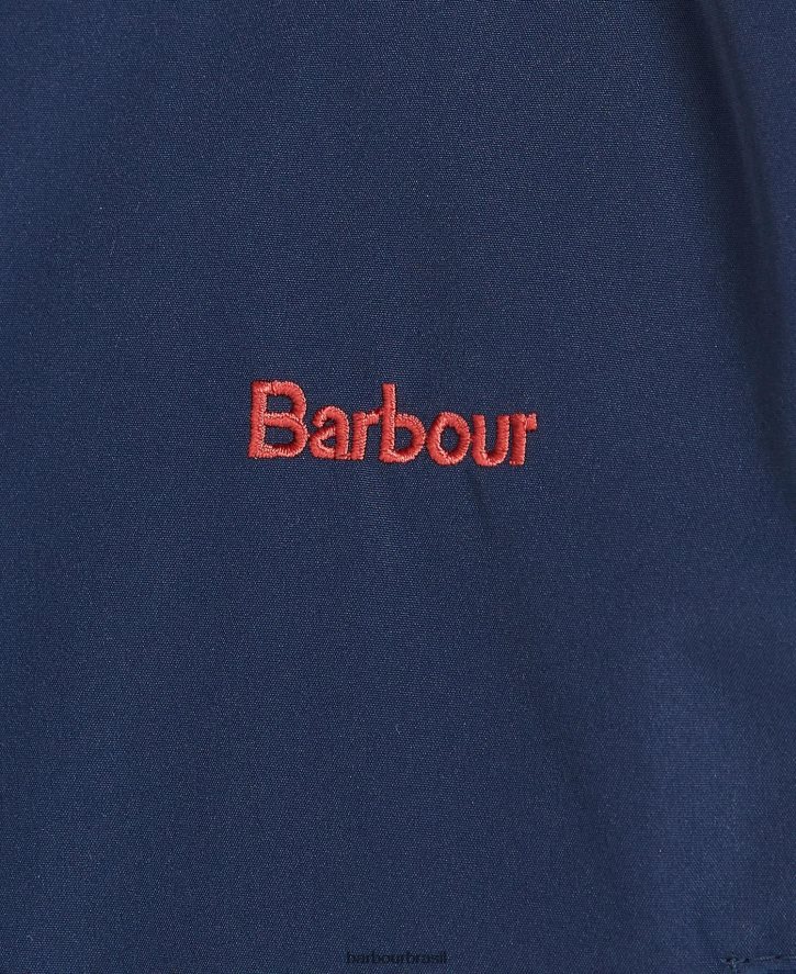 roupas Barbour jaqueta com capuz domus à prova de banho marinho clássico Rapazes NH44422490