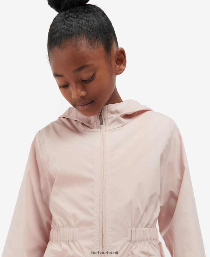 roupas Barbour jaqueta impermeável maara pêssego claro garotas NH44422555