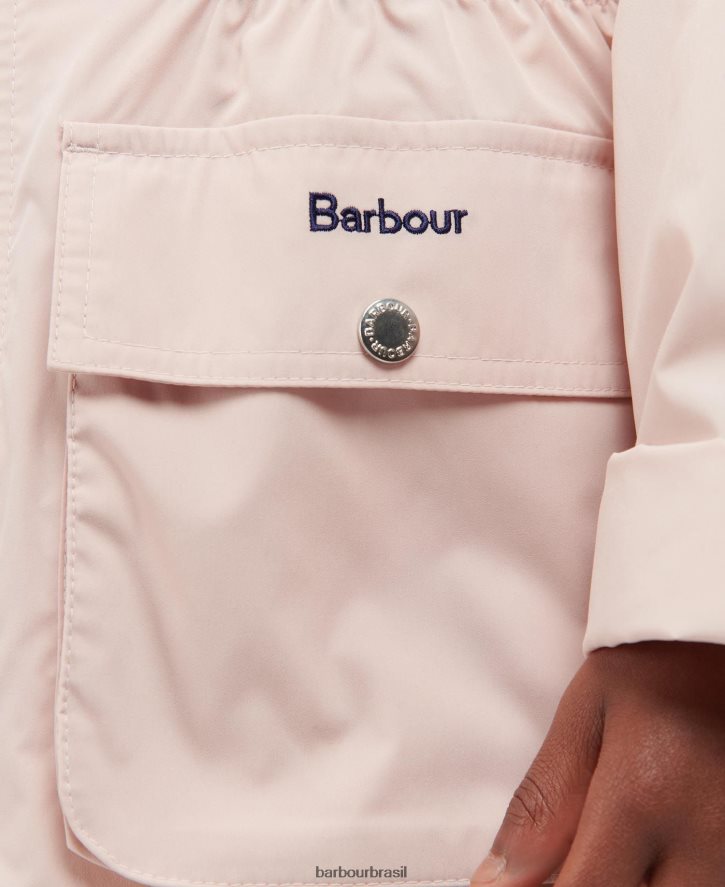roupas Barbour jaqueta impermeável maara pêssego claro garotas NH44422555