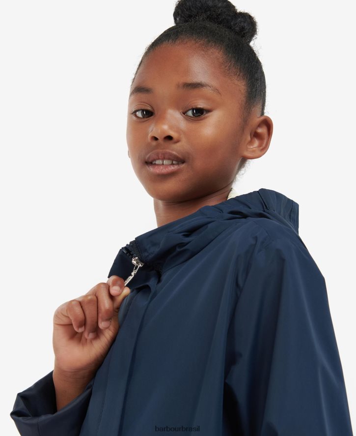 roupas Barbour jaqueta à prova de banho hama girassol marinho/estranho garotas NH44422556