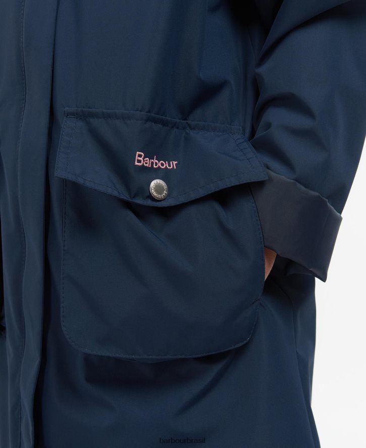 roupas Barbour jaqueta à prova de banho hama girassol marinho/estranho garotas NH44422556