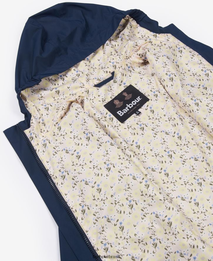 roupas Barbour jaqueta à prova de banho hama girassol marinho/estranho garotas NH44422556