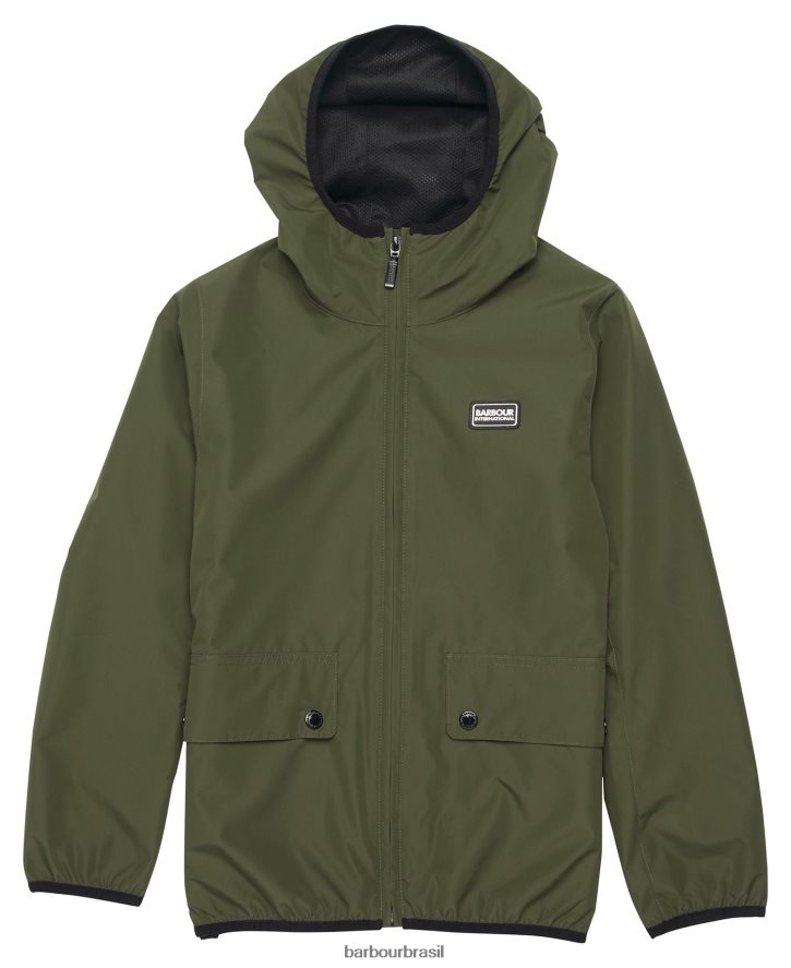 roupas Barbour jaqueta à prova de banho kenetic preto clássico Rapazes NH44422498