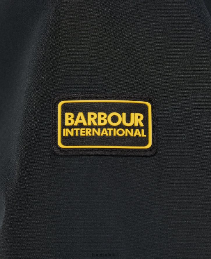 roupas Barbour valtteri jaqueta impermeável preto clássico garotas NH44422558