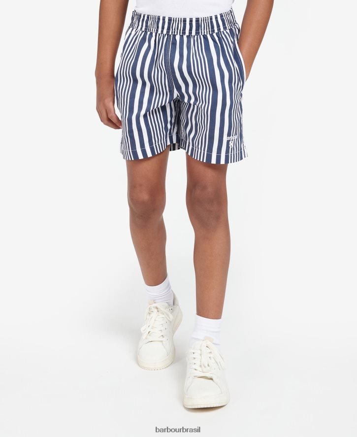 roupas Barbour calções de banho deckham marinho clássico Rapazes NH44422519