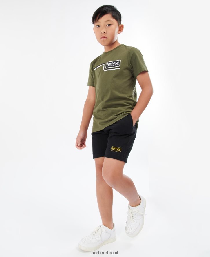 roupas Barbour calções de suor essenciais Margarida cinzenta Rapazes NH44422529