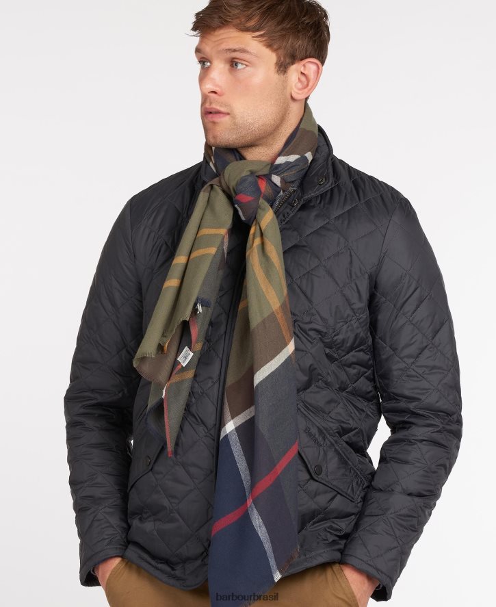 acessórios Barbour cachecol walshaw tartã clássico homens NH44422347