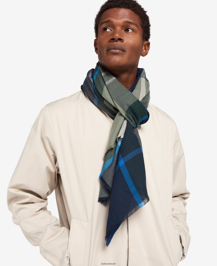 acessórios Barbour cachecol walshaw tartã clássico homens NH44422348