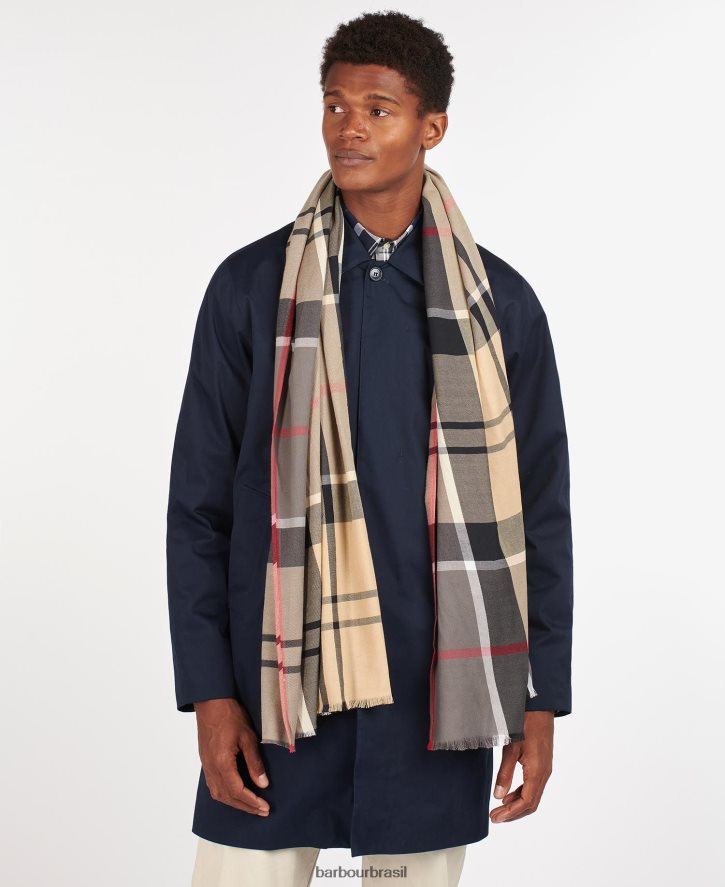 acessórios Barbour cachecol walshaw tartã clássico homens NH44422351