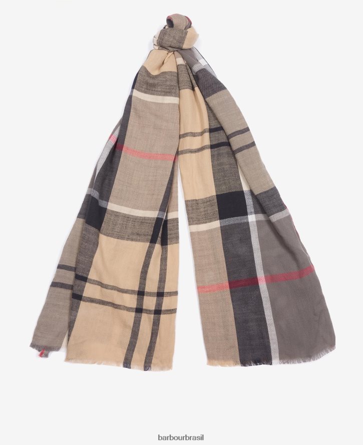 acessórios Barbour cachecol walshaw tartã clássico homens NH44422351