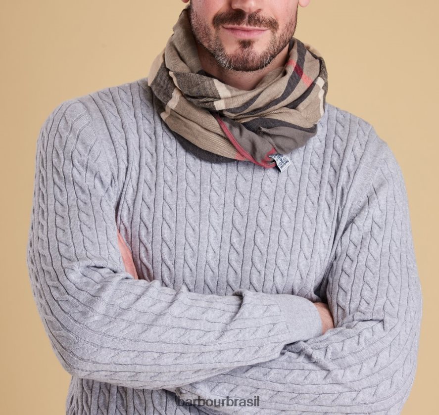 acessórios Barbour cachecol walshaw tartã clássico homens NH44422351