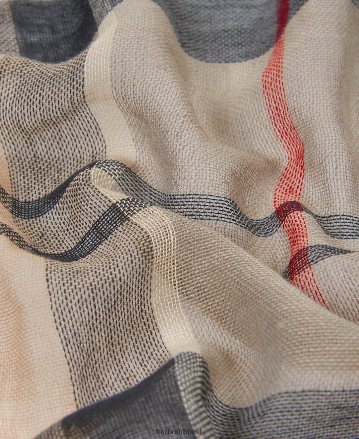 acessórios Barbour cachecol walshaw tartã clássico homens NH44422351