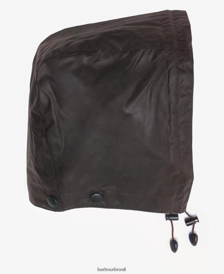 acessórios Barbour capuz de algodão de cera preto homens NH44422319