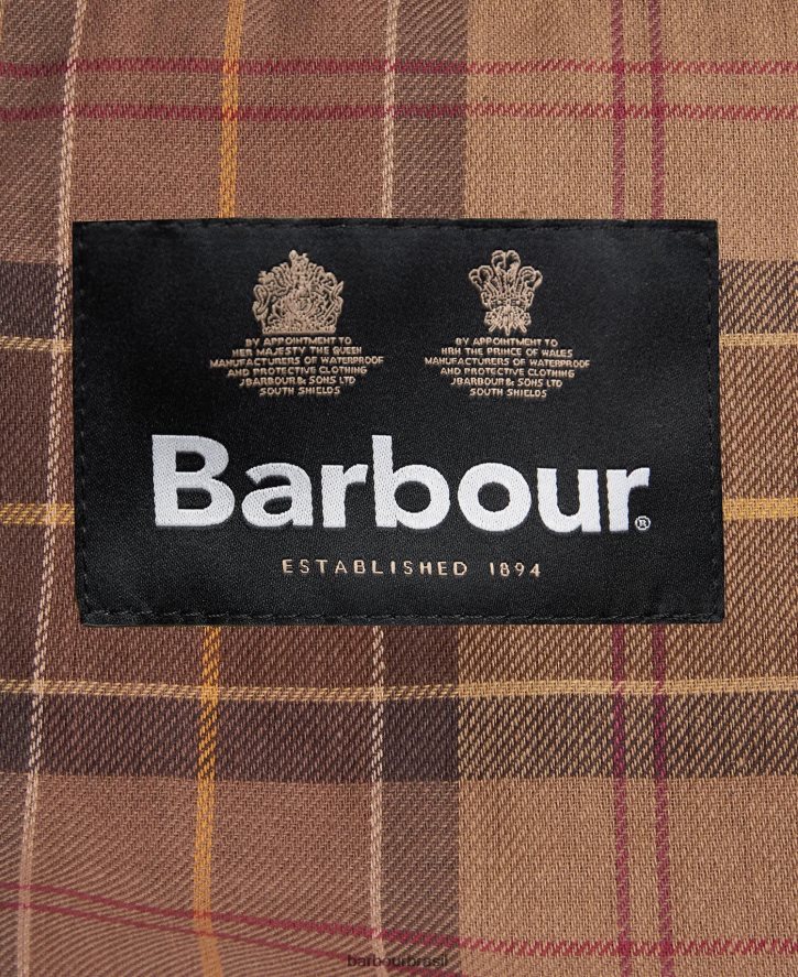 acessórios Barbour capuz de algodão de cera preto homens NH44422319