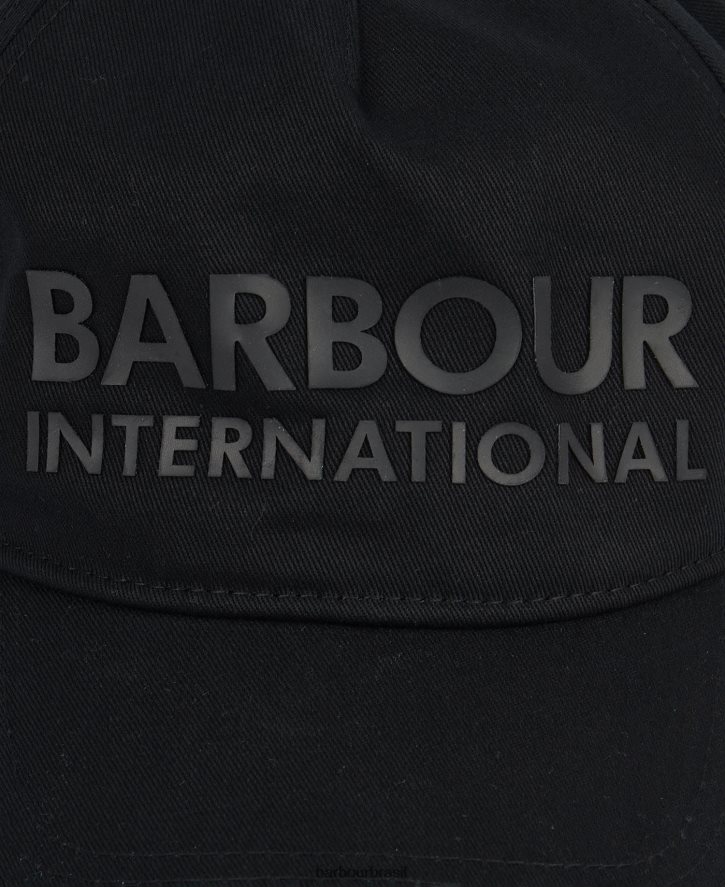 acessórios Barbour boné esportivo ampère preto homens NH44422285