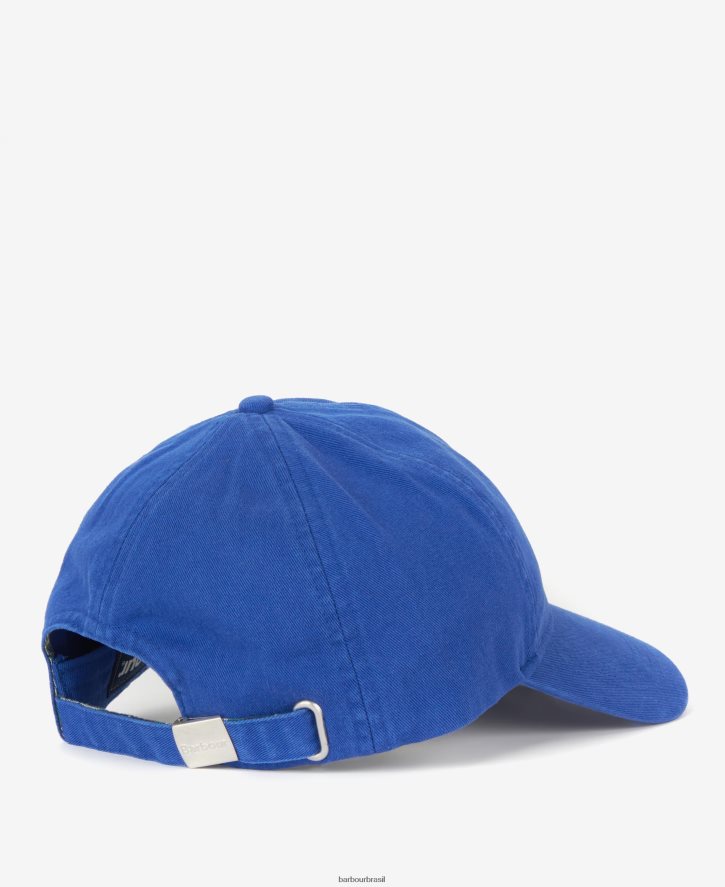 acessórios Barbour boné esportivo com crista tartan amarelo desbotado homens NH44422302