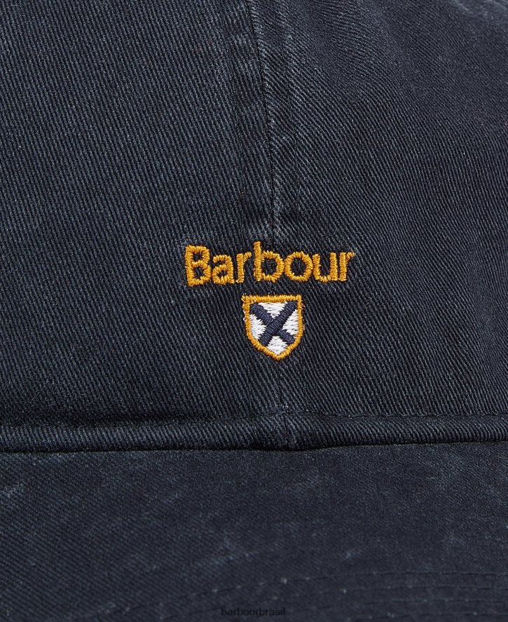 acessórios Barbour boné esportivo com crista tartan verde posey homens NH44422272