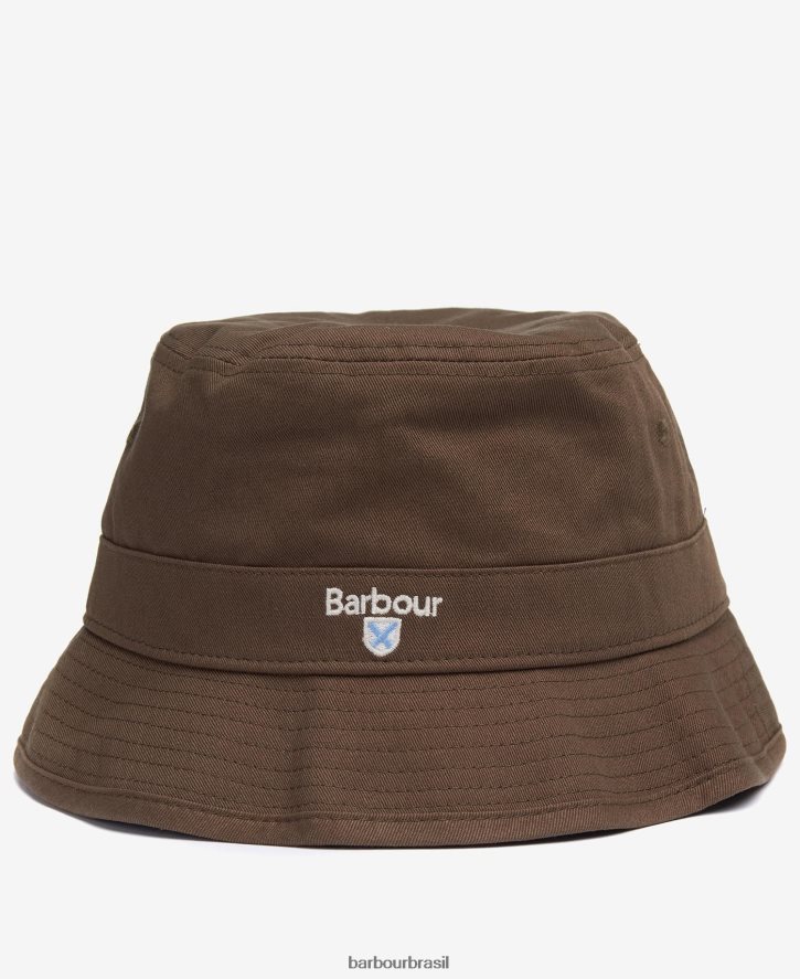 acessórios Barbour chapéu de balde em cascata Oliva homens NH44422260