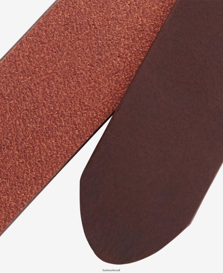 acessórios Barbour cinto de couro fosco seixo preto homens NH44422223