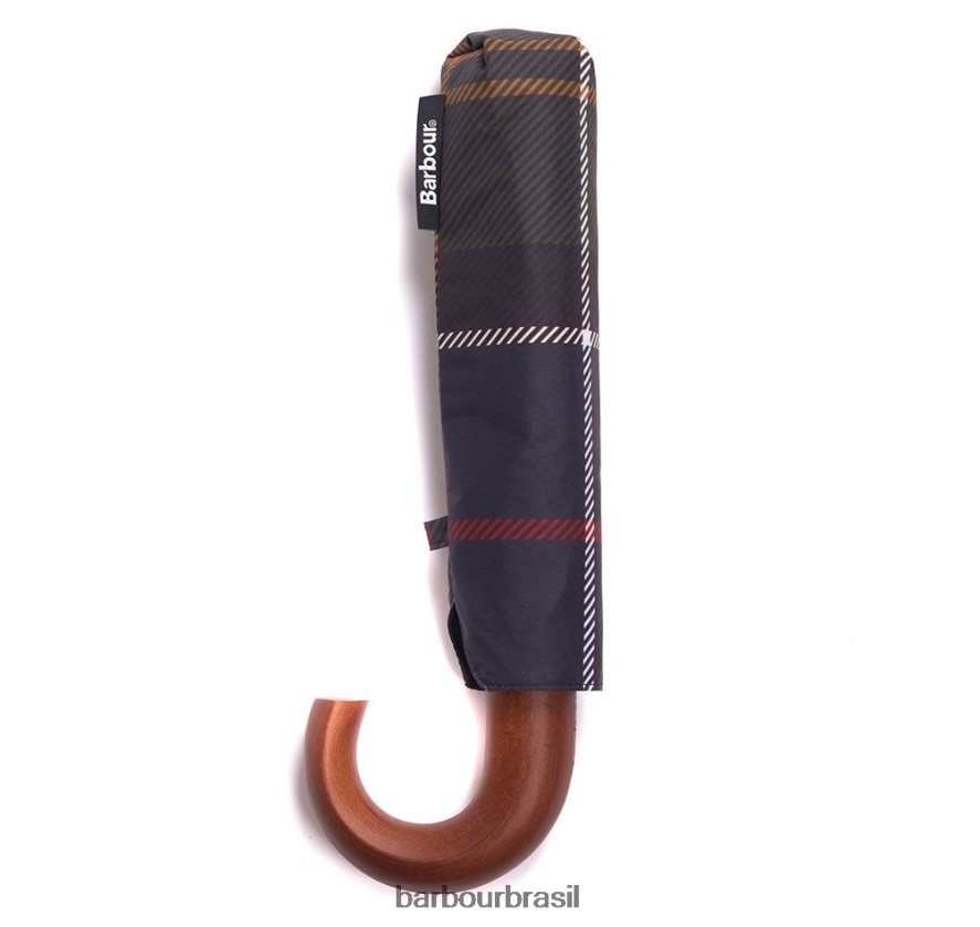 acessórios Barbour mini guarda chuva tartan clássico homens NH44422373