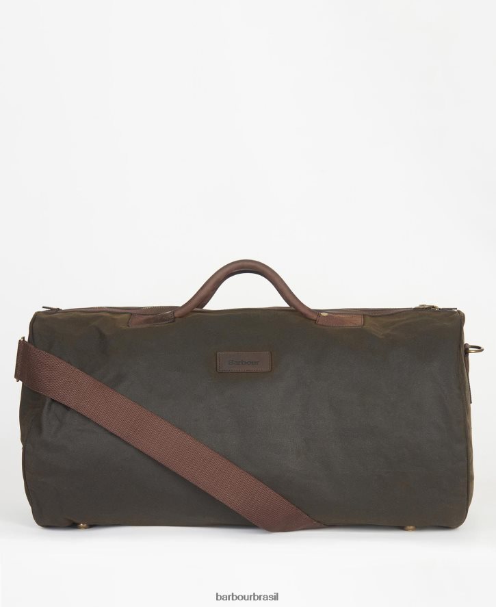 acessórios Barbour bolsa de cera marinha homens NH44422175