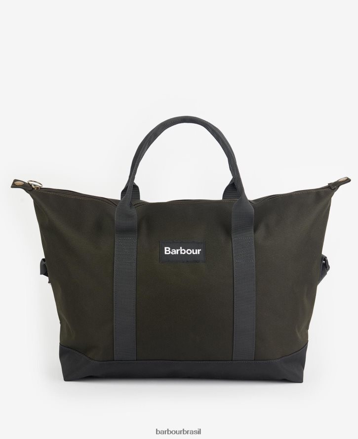 acessórios Barbour bolsa de lona highfield marinho/oliva homens NH44422195