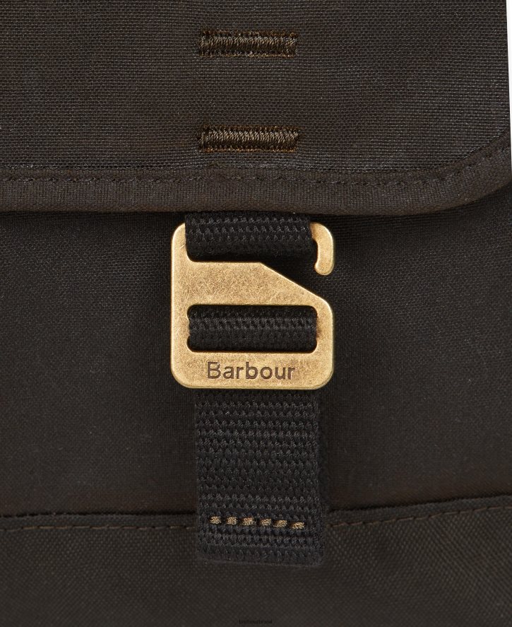 acessórios Barbour bolsa mensageiro de cera essencial marinha homens NH44422188