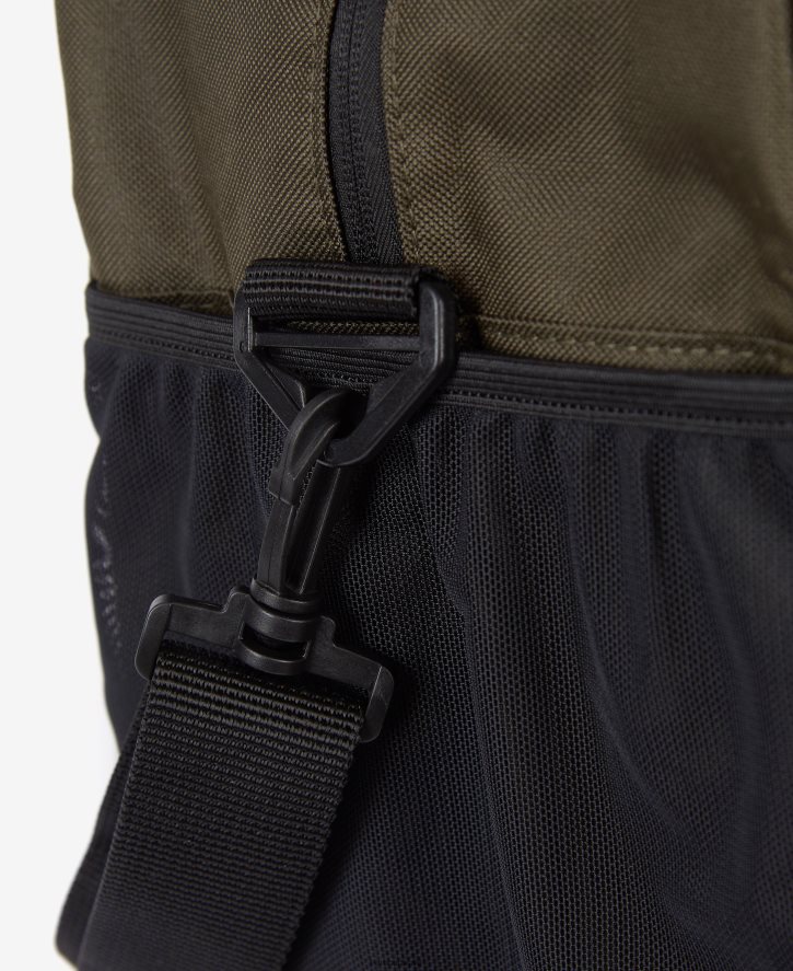 acessórios Barbour mala de lona arwin azeitona/preta homens NH44422209