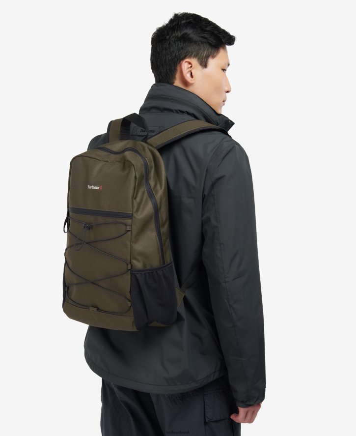 acessórios Barbour mochila arwin canvas explorer lago/verde dourado homens NH44422193