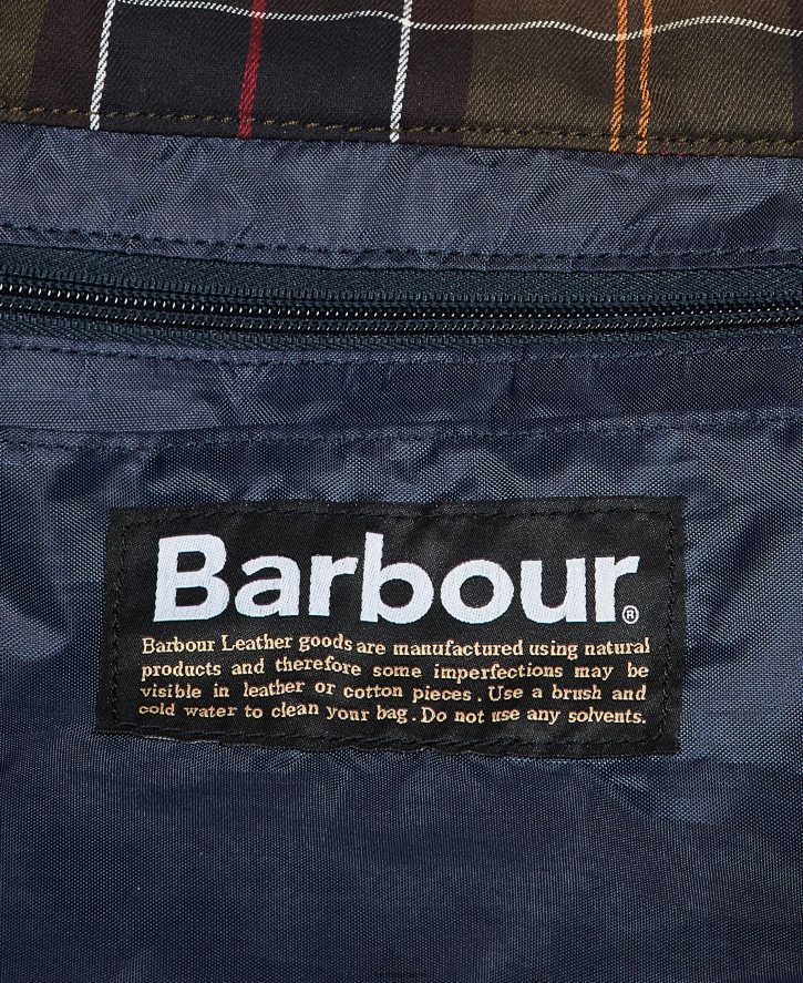 acessórios Barbour mochila de cera explorer marinha homens NH44422194