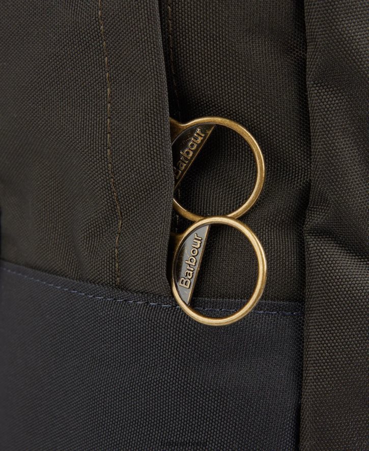 acessórios Barbour mochila de lona highfield marinho/oliva homens NH44422206