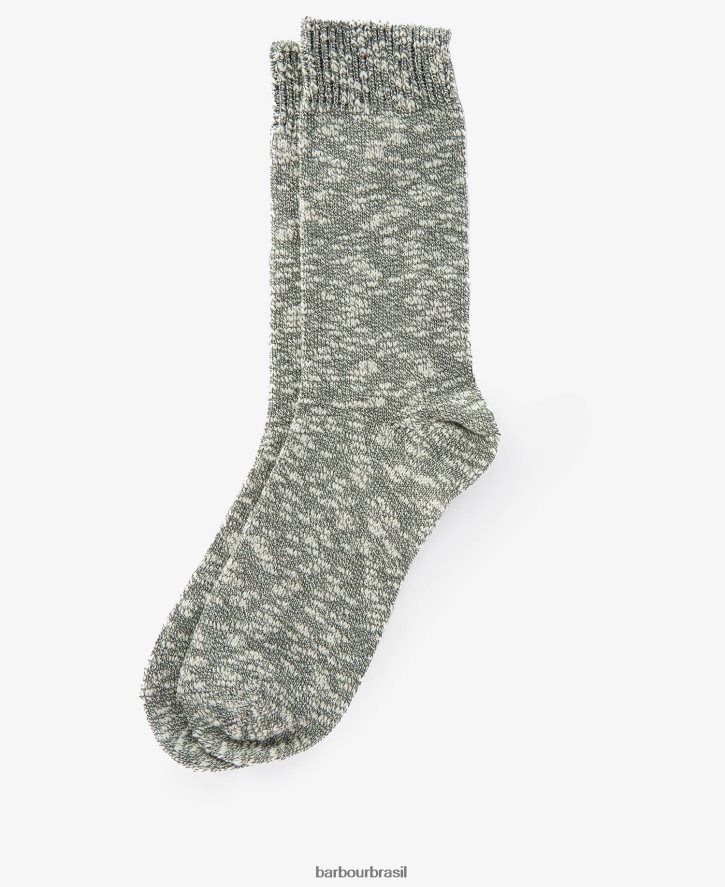 acessórios Barbour frasco de quadril e conjunto de presente de meia verde homens NH44422361