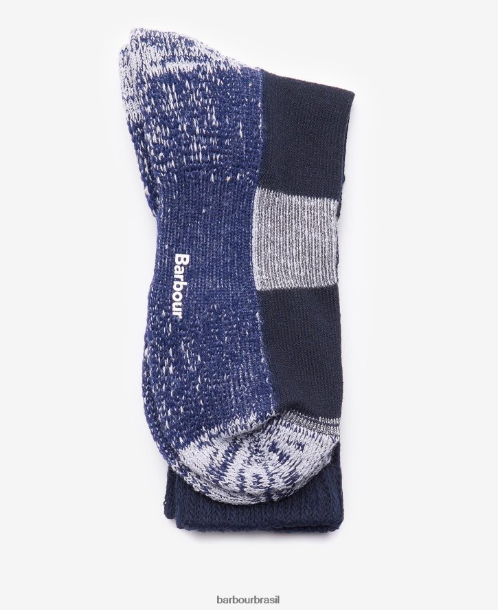 acessórios Barbour meias de caminhada lowland coolmax preto homens NH44422360