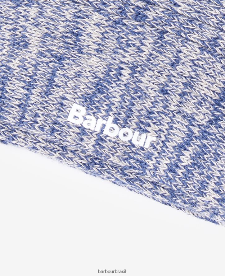 acessórios Barbour meias shanwick mistura azul homens NH44422364