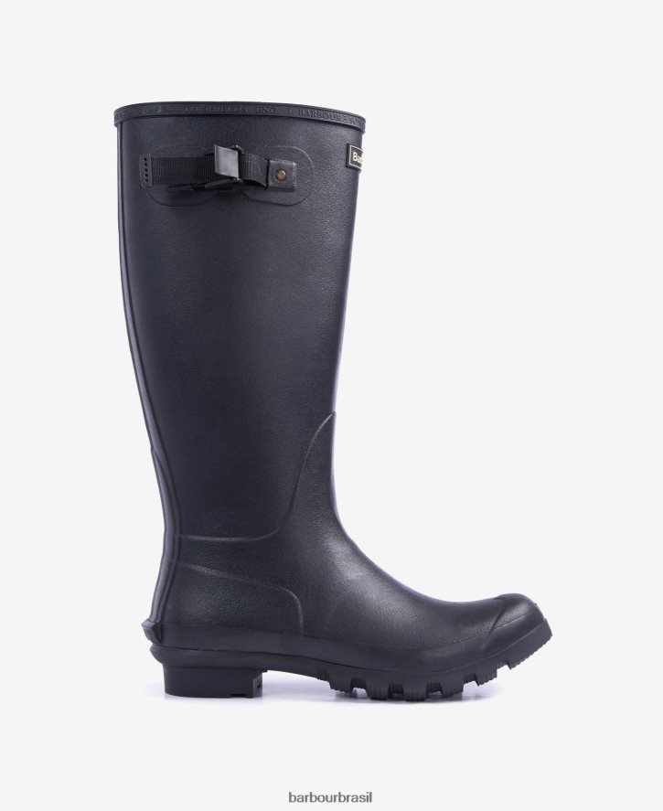 calçados Barbour bota bede wellington preto homens NH44421352