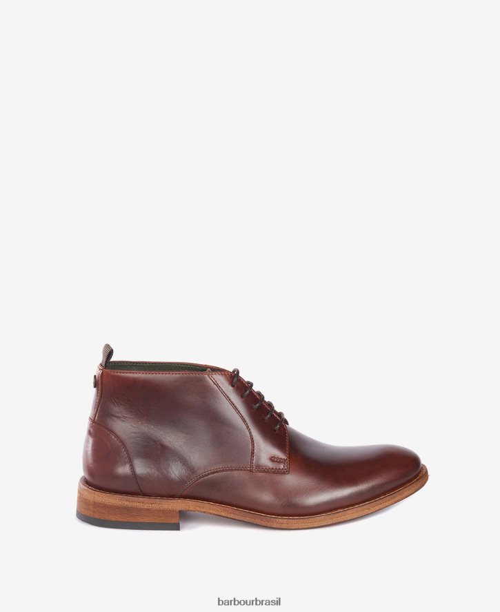 calçados Barbour bota chukka benwell grão de castanha homens NH44421269