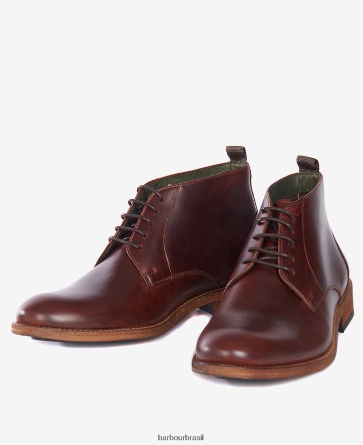 calçados Barbour bota chukka benwell grão de castanha homens NH44421269