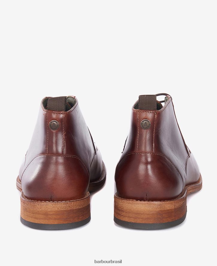 calçados Barbour bota chukka benwell grão de castanha homens NH44421269